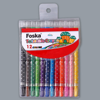 Foska 12 couleurs enfants enfants dessin eau Twistable Crayon haute qualité Non toxique dessin peinture Crayon ensemble
