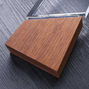 अनुकूलित डिजाइन ठीक गुणवत्ता सस्ते ऑप्टिकल k9 खाली पदक क्रिस्टल ग्लास लकड़ी के साथ क्रिस्टल ग्लास ट्रॉफी - Product Image 5