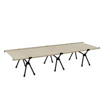Lit de camping pliable 7075 avec cadre en aluminium aéronautique inclinable, deux modes de hauteur (haute et basse), charge maximale de 150 kg, tissu Oxford