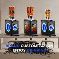 Distributeur de boissons froides à compresseur pour Vodka, Tequila, Whisky, Brandy avec logo lumineux