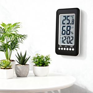 大型スクリーンポータブルデジタル目覚まし時計温度計室内電子温度モニターベビールーム用リビングルーム - Product Image 1