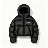 Vestes matelassées streetwear personnalisées à fermeture éclair détachable, manteaux d'hiver chauds et imperméables pour hommes