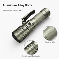 Lampe torche laser rechargeable USB G971, étanche IP65, zoomable, 1000+ lumens, longue portée, en alliage d'aluminium, pour le camping et la randonnée