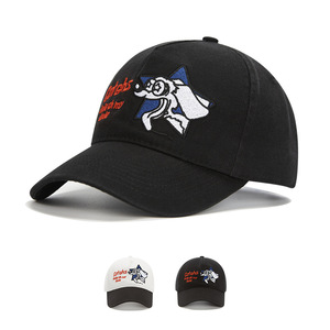 Kim Taehyung Phong Cách Hàn Quốc Thêu Con Chó Mũ Bóng Chày Mềm Top Mùa Xuân Mùa Hè Ngoài Trời Giản Dị Đa Năng <span class=keywords><strong>Cap</strong></span> Làm Khuôn Mặt Nhìn - Product Image 4