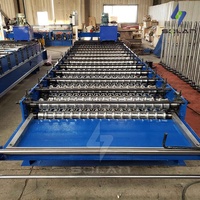 Máquina Formadora de Láminas de Techo Metálico Corrugado de Fábrica China con Control PLC, Engranajes y Rodamientos, Operación Automática