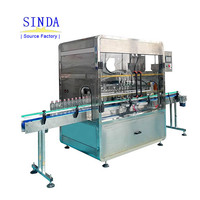 Machine de remplissage linéaire entièrement automatique avec buse de remplissage à faible moussage pour yaourt, savon liquide, huile en conserve et en bouteilles en plastique