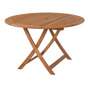 Nouvelle table pliante en bambou et acajou, design moderne, légère, durable, résistante aux intempéries, pour chambre, hôpital, hôtel, appartement, entrée - Product Image 5