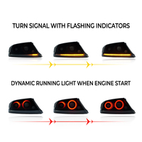 Faro Trasero Full LED Lámpara Trasera Luz de Freno para Mitsubishi Lancer Evo 2006