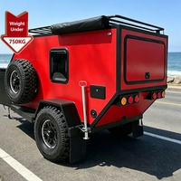 Caravane tout-terrain mini légère de moins de 750 kg, remorque de voyage, camping-car, Przyczepa Kempingowa, Remolque Viaje