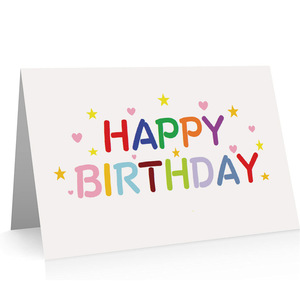 YALONG Wholesale Sticker Custom Printing Greeting Cards Birthday Greetings Gift Thank You Cards