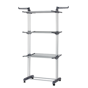4-Tier quần áo quá khổ khô dọc di chuyển quần áo-Sấy Giá thông minh Sấy Giá quần áo giặt - Product Image 2