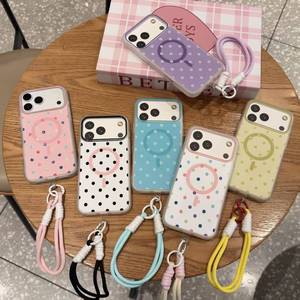 <span class=keywords><strong>Funda</strong></span> Magnética Antigolpes con Cordón y Diseño de Puntos para <span class=keywords><strong>iPhone</strong></span> 17 16 15 <span class=keywords><strong>14</strong></span> 13 12 11 <span class=keywords><strong>Pro</strong></span> <span class=keywords><strong>Max</strong></span>, Venta al Por Mayor - Product Image 3