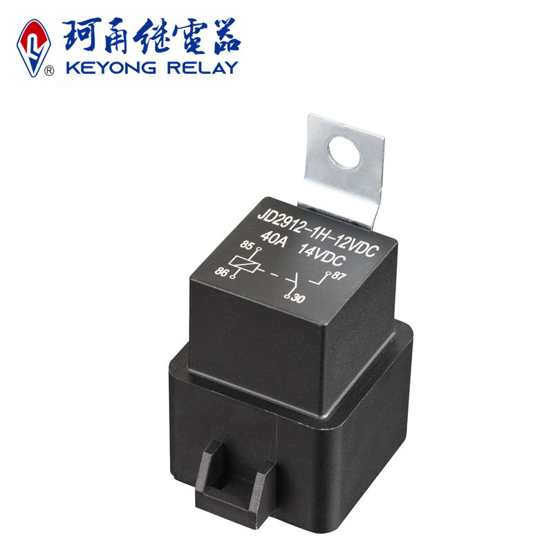 KEYONG Automotive 5 Pin 40 / 30 Amp 12V SPDT Relay Socket with Wiring Harness for Car Boat Trunk Motorcycle