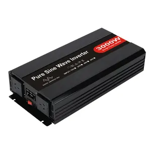 Inverter daya 3kw sistem surya AC DC, gelombang murni 3000 watt, daya puncak 6000w, konverter surya kualitas tinggi