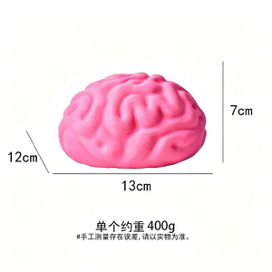 Grand jouet anti-stress en forme de cerveau, Squishy Cerveau de Fromage à Rebond Lent - Product Image 3