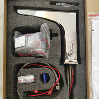 Robinet numérique infrarouge à écran tactile pour chauffe-eau électrique instantané, à monter sur comptoir, avec capteur, en cuivre à faible teneur en plomb + PPA, poignée unique