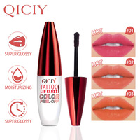 Glaçage à Lèvres Hydratant Longue Durée Imperméable Quatre Couleurs Haute Pigmentation Non Collant Rouge à Lèvres Pelliculable