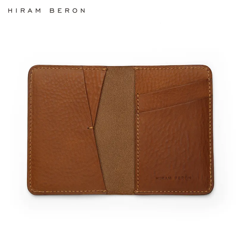 Hiram Beron özel marka İtalyan cüzdan durumda kart çantası İtalyan deri