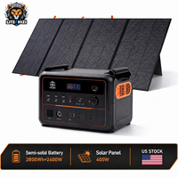 Station d'alimentation portable pliable LITESHIZI 400W OEM en gros avec panneaux solaires, étanche, pour camping, randonnée, chargeur multifonction