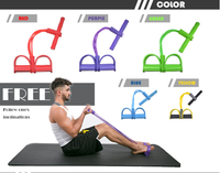 Bande de résistance abdominale réglable en latex pour équipement de fitness à domicile intérieur pour yoga, pilates, sac de sport