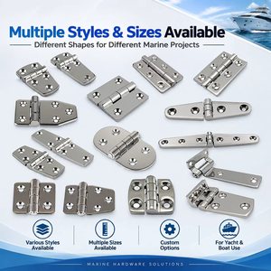 Bisagras de escotilla marina de alta resistencia SS316 con tornillos, nuevas bisagras de puerta de gabinete de acero inoxidable 316 fundido, marca SSR - Product Image 5