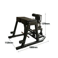 Chaise romaine GHD pliable multifonctionnelle pour hyperextension lombaire, banc à charges, entraîneur de force pour usage domestique sécurisé