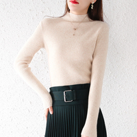Pull col roulé laine cachemire pull femmes couleur unie décontracté à manches longues lâche couverture Base femmes automne/hiver 2022