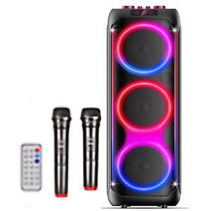 <span class=keywords><strong>50W</strong></span> Xách Tay <span class=keywords><strong>Bluetooth</strong></span> 8-Inch Nhà Loa Cho Ngoài Trời Ktv Karaoke Nhảy Múa Vuông RGB Đảng Với Pin Powered Loa Trầm - Product Image 1