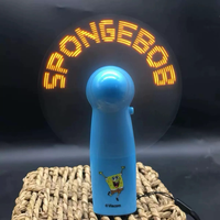 Ventilatore LED Portatile Mini Personalizzato con Logo e Testo per Pubblicità, Promozione, Regalo per Feste