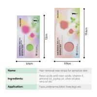 Bandas de Cera Depilatoria Waxkiss de Nuevo Diseño, Fáciles de Usar, Sin Necesidad de Calentar, Bandas de Cera Fría para Piel Sensible, para Cuerpo y Rostro