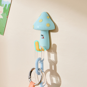 Lindo Gancho Adhesivo de Pared con Forma de Hongo, Soporte Individual para Colgar Muñecos de Peluche sin Taladro, Organizador de Almacenamiento para el Hogar - Product Image 4