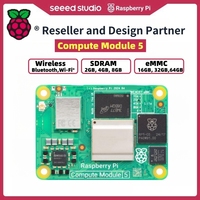 Módulo de Cómputo Oficial Raspberry Pi 5 - 4GB RAM, 32GB EMMC, Wi-Fi 2.4/5.0GHz 5.0 (CM5104032) con Sistema Operativo Linux