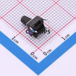 SH-6X6X9H-CJ Tactile Switch DIP-4P,6x6mm Switch Single Pole Single Throw Round Button 2.5N Through Hole - Product Image 2