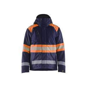 BLAKLADER - 448019778953L <b>Hi</b>-<b>Vis</b> winter jacket Navy blue/<b>Orange</b> - EAN 7330509855744 <b>HI</b>-<b>VIS</b> WORKWEAR - Product Image 1