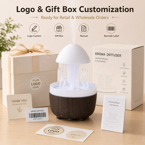 Nuovo Diffusore a Nuvola di Pioggia Ricaricabile 2026, Umidificatore Portatile a Goccia d'Acqua da 250ml con Telecomando - Product Image 6