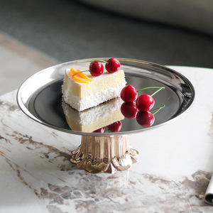 Luxury Metal Cake <b>Stand</b>-Decorative Fruit <b>Plate</b> for Home & Commercial Use - Product Image 3