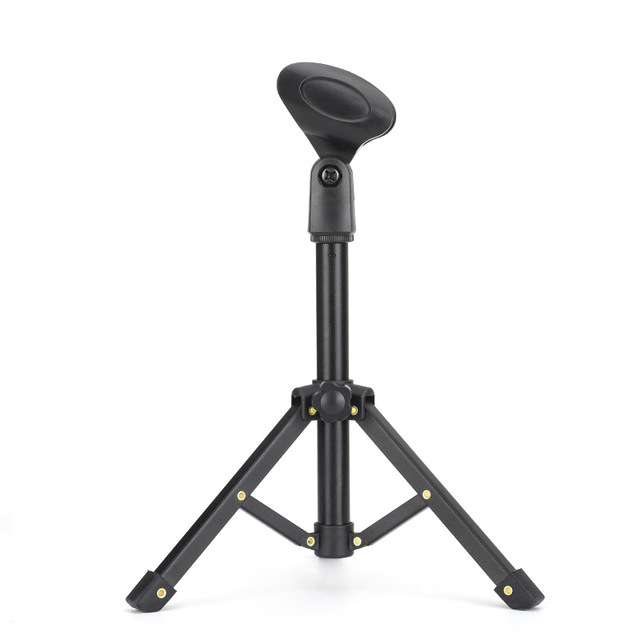 Factory Price Adjustable Table Mic Stand Custom Flexible Mini Tripod Microphone Holder Mobile Phone Stand Metal Plastic High