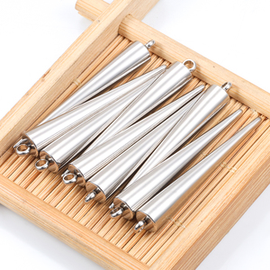 Liontin & jimat perhiasan mode pesona kerucut runcing baja tahan karat buatan tangan harga pabrik untuk Aksesori Perhiasan DIY - Product Image 5