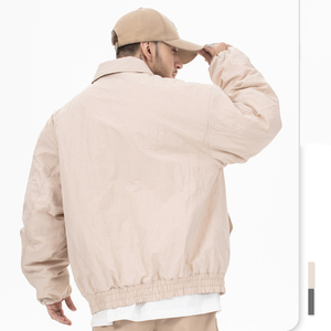 Chaqueta Universitaria de Invierno para Hombre, Talla Grande, Transpirable, con Patrón de Letras Bordadas, Poliéster/Algodón, Elegante - Product Image 4