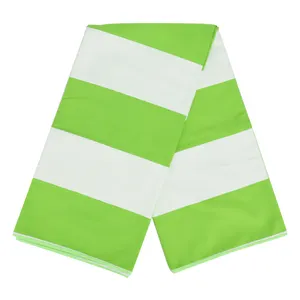 Huiyi Nieuw Ontwerp Professionele Strandstoel Cover Handdoeken Gestreept Zand Vrij Licht Gewogen Designer Strandhanddoeken