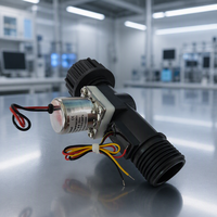 Katup Pulsa Sensor Aliran Diafragma DC3V 3/4 Inci Katup Solenoid Terintegrasi Merek Transl Kontrol Air Luar Ruangan Irigasi Taman