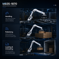 Bras robotique industriel haute performance à 6 axes MB35-1870 avec laser Maxpower pour le soudage automatique de l'acier au carbone