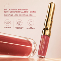 Duo de crayon à lèvres double embout et gloss repulpant personnalisé OEM/ODM