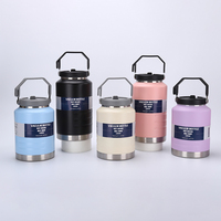 Vente en gros 1500/2000ml en acier inoxydable Yerba Mate boisson paille cuillère Kit vide Yerba Mate thé tasse Thermos flacons ensemble