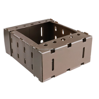 Boîte de palettes en plastique pliable en PP alvéolé, rectangulaire, robuste, pour la logistique industrielle, pour pièces automobiles