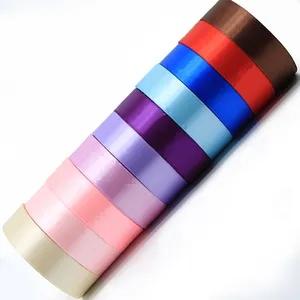 Các Nhà Sản Xuất Bán Buôn 4Cm Ribbon 100 Sân/Cuộn May Quà Tặng Bao Bì Polyester Silk Ribbon