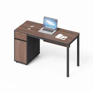 Scrivanie per computer di alta qualità tavolo da lavoro moderno in legno color noce