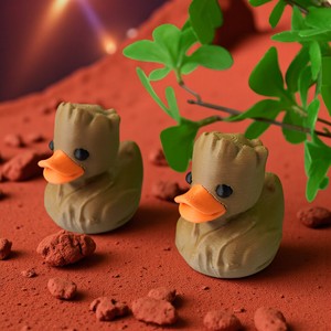 Vashine Jouets créatifs en forme de canard <span class=keywords><strong>Groot</strong></span> imprimés en 3D, décoration d'intérieur en PLA, collection de canards de dessin animé, matériau écologique, jouets amusants - Product Image 5
