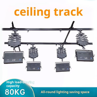 Système de rails de plafond en alliage d'aluminium Jixio, chariots, luminaires, kit complet d'éclairage LED pour studio de diffusion en direct