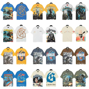 Áo thun nam Godsped kiểu dáng rộng rãi chất lượng cao 100% cotton kiểu mới in họa tiết acid wash phong cách thiết kế đồ họa Hip Hop thương hiệu - Product Image 3